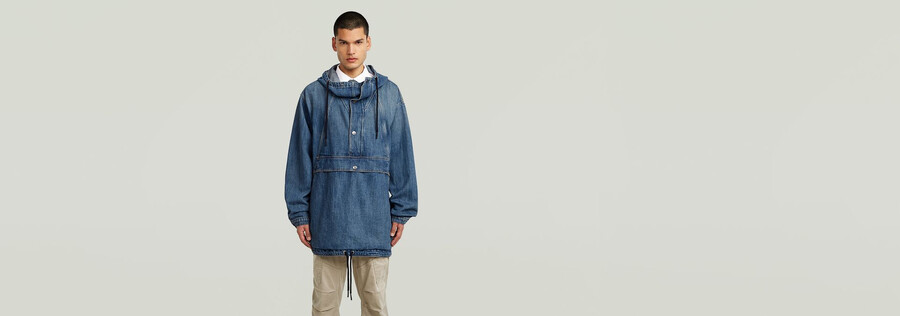 anorak con capucha de paracaídas