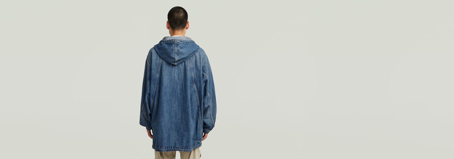 anorak con capucha de paracaídas