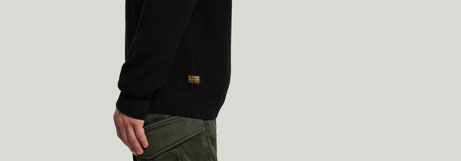 jersey de punto acanalado con estructura
