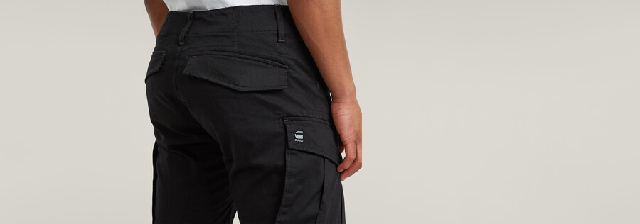 pantalones cónicos regulares con cremallera 3d de rovic