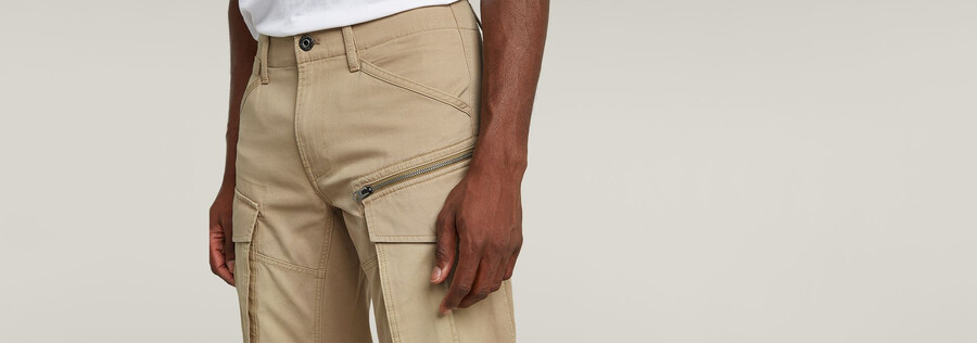 pantalones cónicos regulares con cremallera 3d de rovic