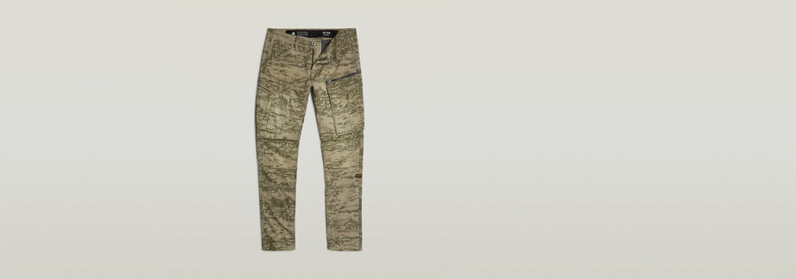 pantalones cónicos regulares con cremallera 3d de rovic