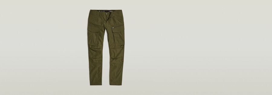 pantalones cónicos regulares con cremallera 3d de rovic