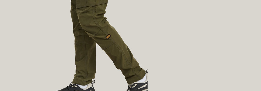 pantalones cónicos regulares con cremallera 3d de rovic