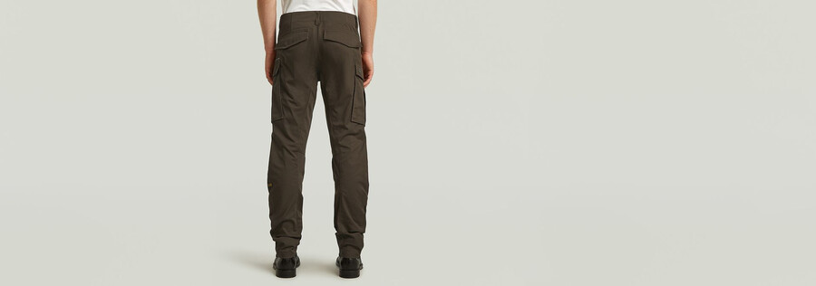 pantalones cónicos regulares con cremallera 3d de rovic