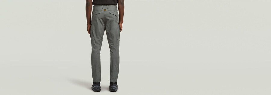 pantalones cargo ajustados 3d con bolsillo y cremallera