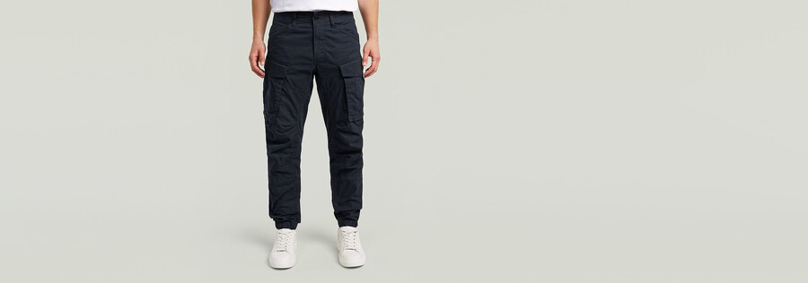 pantalones cargo 3d con puños cónicos regulares