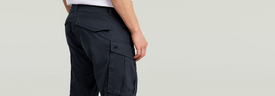 pantalones cargo 3d con puños cónicos regulares