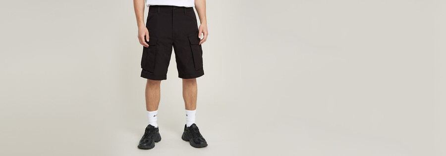 pantalones cortos relajados con cremallera rovic