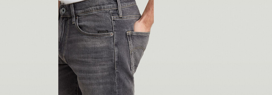 3301 pantalones cortos vaqueros ajustados