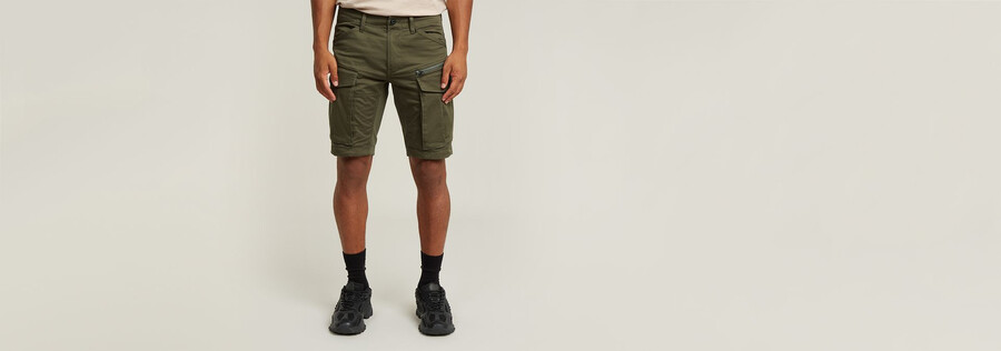 pantalones cortos regulares con cremallera rovic
