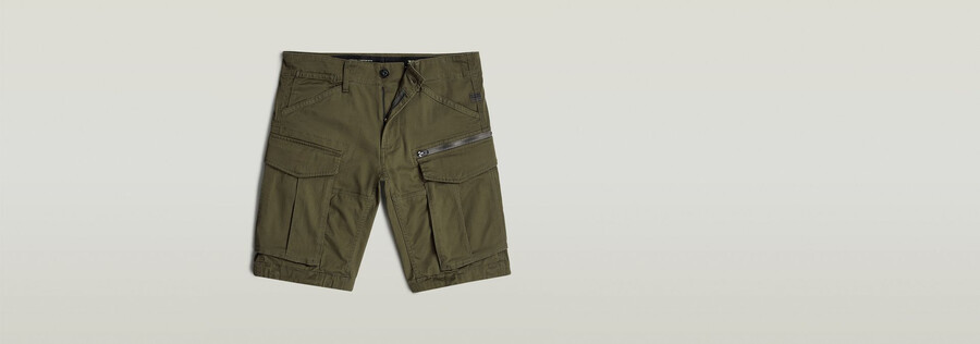 pantalones cortos regulares con cremallera rovic