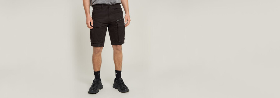 pantalones cortos regulares con cremallera rovic