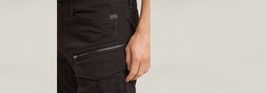 pantalones cortos regulares con cremallera rovic