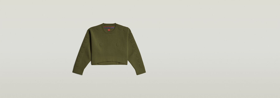 sudadera unisex con cuello redondo recortado de wvb