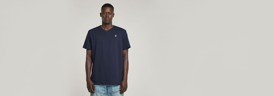 camiseta de cuello en v base-s