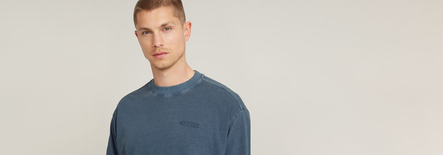 camiseta holgada con tinte pigmentado