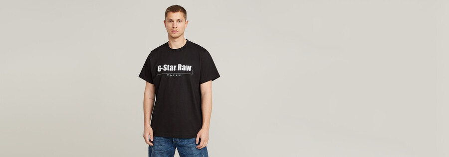 camiseta holgada con estampado de símbolos