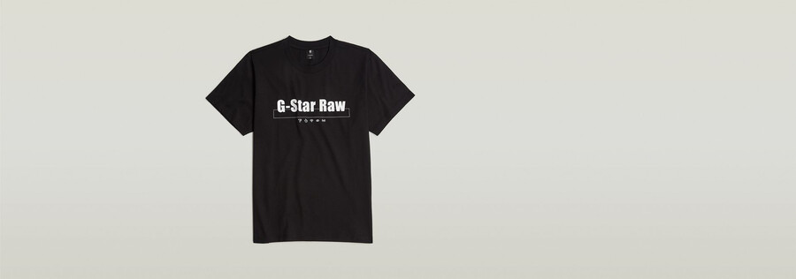 camiseta holgada con estampado de símbolos