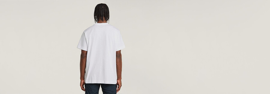 camiseta holgada con gráfico de escaleras