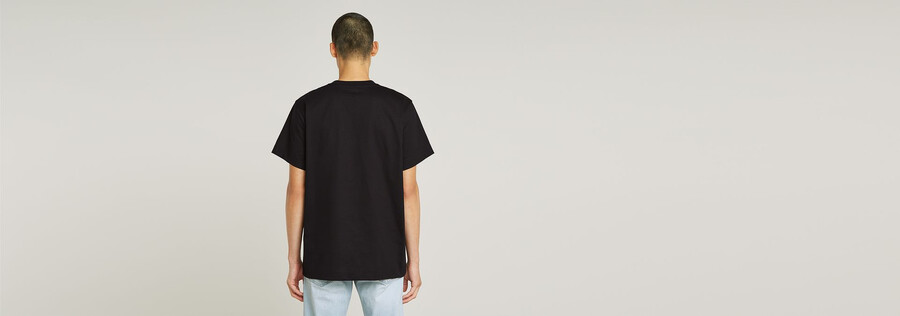 camiseta holgada con gráfico de escaleras