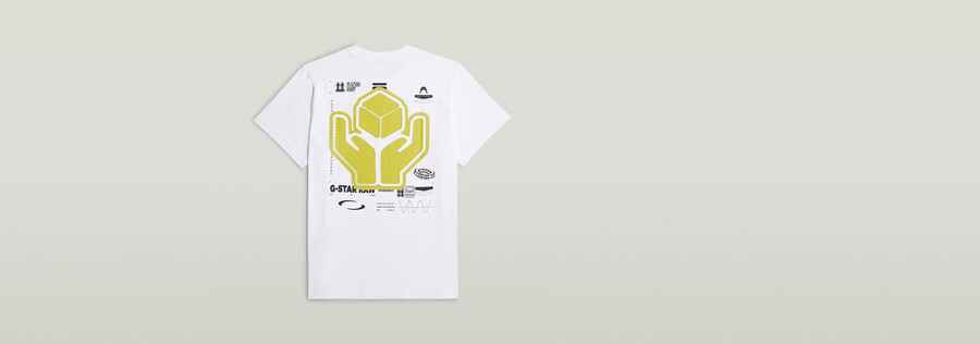 camiseta holgada con gráfico en la espalda