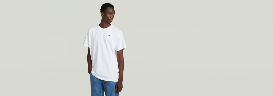 camiseta holgada con estampado fotográfico en la espalda