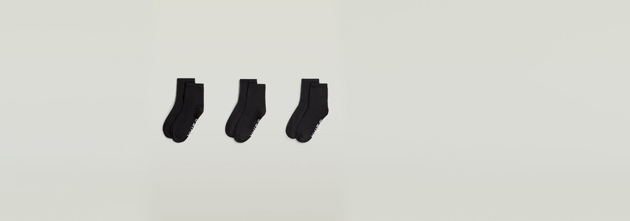 paquete de 3 calcetines tobilleros