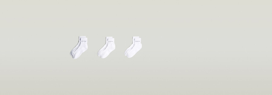 paquete de 3 calcetines tobilleros