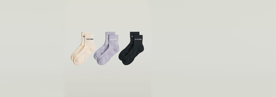 paquete de 3 calcetines tobilleros