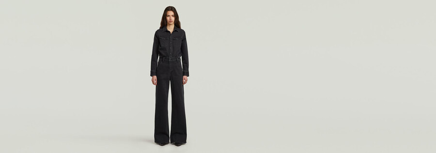 mono de pierna ancha estilo western