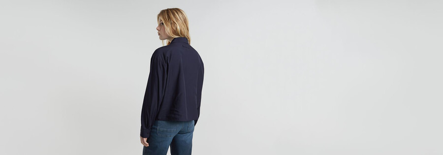 camisa corta con bolsillo