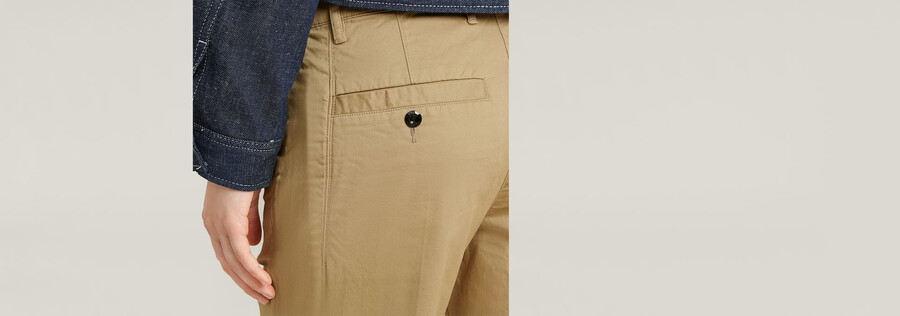 pantalones chinos ajustados de cintura media bronson