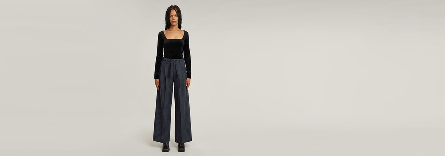 pantalones de bolsa de papel