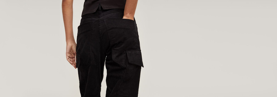 pantalones cargo con cordón 3d boyfriend