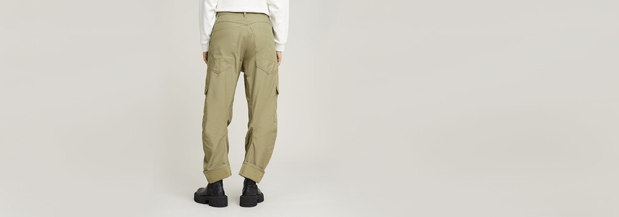 pantalones cargo 3d estilo boyfriend