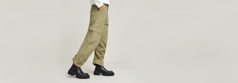 pantalones cargo 3d estilo boyfriend
