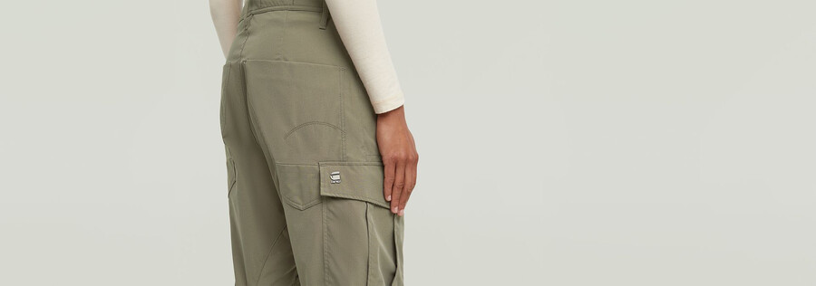 pantalones cargo 3d estilo boyfriend