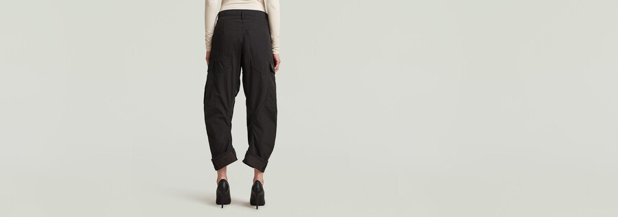 pantalones cargo 3d estilo boyfriend