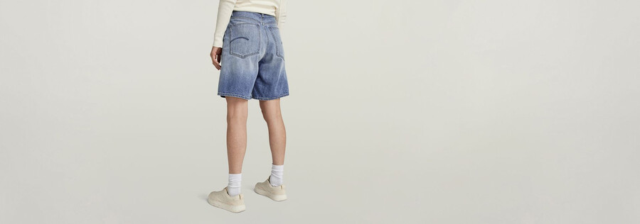 pantalones cortos holgados de barril