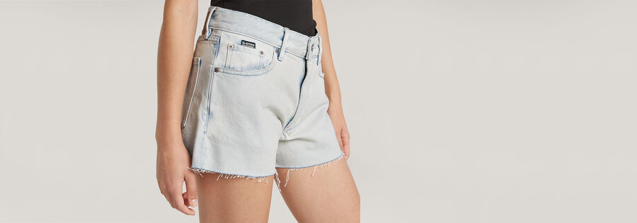 pantalones cortos true raw edge