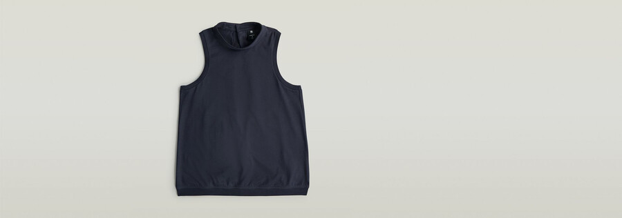camiseta de tirantes de punto con espalda abierta