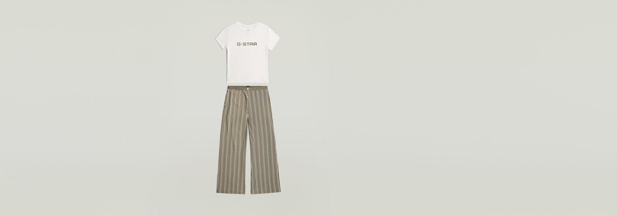 conjunto de pijama de camiseta y pantalón ancho