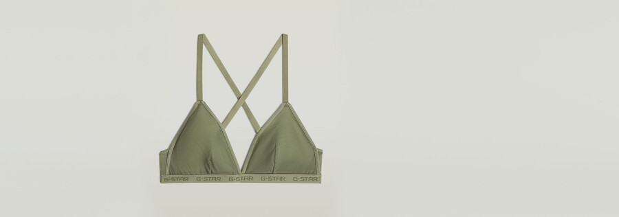 bralette triangular de malla paquete de 2